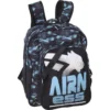 AIRNESS Sac A Dos Borne 100737597 - 2 Compartiments - Noir Et Bleu