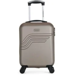 AMERICAN TRAVEL Valise Cabine 50 QUEENS-E - Rigide - ABS - 4 Roues - Champagne