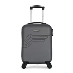 AMERICAN TRAVEL Valise Cabine 50 QUEENS-E - Rigide - ABS - 4 Roues - Gris