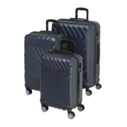 Daniel Hechter - Set 3 Valises 4 Roues ABS Argent