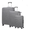 DANIEL HECHTER Set De 3 Valises Trolley DHVDEAUVILLE Rigide ABS - 8 Roues - Cadenas TSA - 50-60-70 Cm - Gris Foncé