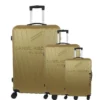 DANIEL HECHTER Set De 3 Valises Trolley DHVSTTROPEZ Rigide ABS - 8 Roues - Cadenas TSA - 50-60-70 Cm - Or