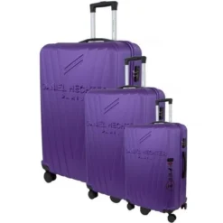 DANIEL HECHTER Set De 3 Valises Trolley DHVSTTROPEZRigide ABS - 8 Roues - Cadenas TSA - 50-60-70 Cm