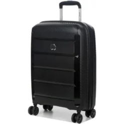 DELSEY BINALONG TROLLEY 55 CM 4 DOUBLES ROUES CABINE SLIM - NOIR - POLYPROPYLENE - 55x40x19 - 2,5 KG