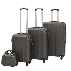Ensemble De Valises à Roulettes Quatre Pièces Anthracite
