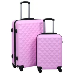 Ensemble De Valises Rigides 2 Pcs Rose ABS