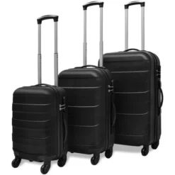 Ensemble Valise Rigide De Trois Pièces Noir