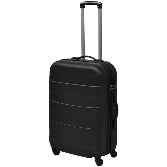 Ensemble Valise Rigide De Trois Pièces Noir – Image 3