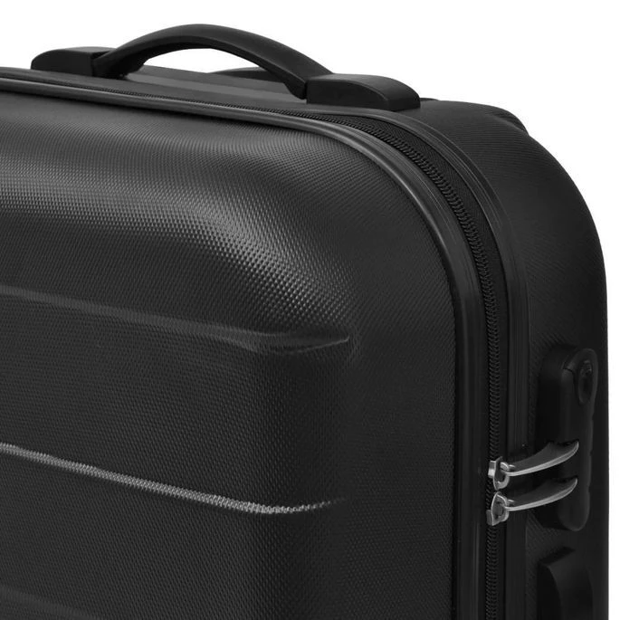Ensemble Valise Rigide De Trois Pièces Noir – Image 4
