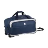 FRANCE BAG Sac De Voyage A Roulettes Souple 2 Roues 56 Cm Marine