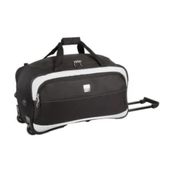 FRANCE BAG Sac De Voyage A Roulettes Souple 2 Roues 56 Cm Noir