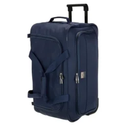 FRANCE BAG Sac De Voyage A Roulettes Souple 56 Cm Marine