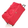 FRANCE BAG Sac De Voyage A Roulettes Souple 82 Cm Rouge