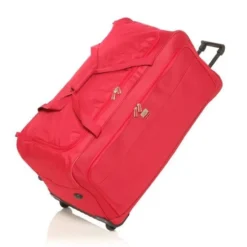 FRANCE BAG Sac De Voyage A Roulettes Souple 82 Cm Rouge
