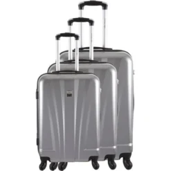 FRANCE BAG - Set De 3 Valises ABS/POLYCARBONATE 8 Roues Argent
