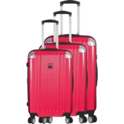 FRANCE BAG - Set De 3 Valises ABS/POLYCARBONATE Fushia