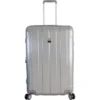 FRANCE BAG Valise 8 Roues Extensible Cadenas TSA Polycarbonate/ABS Argent