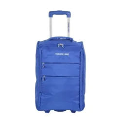 FRANCE BAG Valise Cabine Low Cost Souple 2 Roues 34cm Bleu