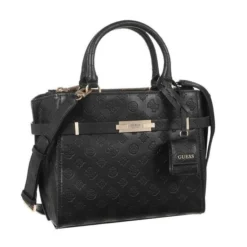 GUESS Sac A Main Bea Society Satchel Noir Femme