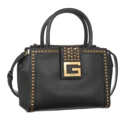 GUESS Sac A Main Bling Society Satchel Noir Femme