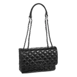GUESS Sac A Main Cessily Convertible Xbody Flap Noir Femme