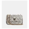 GUESS Sac Femme Cessily Convertible Noir / Blanc
