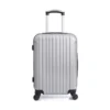 HERO - Valise Cabine Argenté 50x35x20 Cm 4 Roues ABS