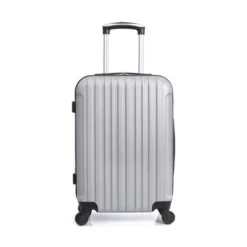 HERO - Valise Cabine Argenté 50x35x20 Cm 4 Roues ABS