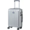 IKASE Valise Cabine Connectée Trolley Rigide Polycarbonate - 8 Roues - 50 Cm - Argent