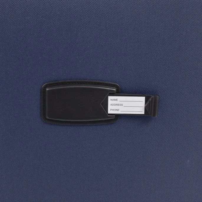 Jeu De Valises Souples 3 Pcs Bleu Marine – Image 2