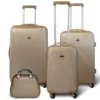 KINSTON Set 3 Valises 4 Roues + Vanity Beige
