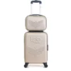 LES P'TITES BOMBES LPB Set De 2 Valises Cabine + Vanity Francette-h ABS Beige
