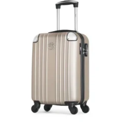 LES P'TITES BOMBES Valise Cabine Amelie-E ABS Beige