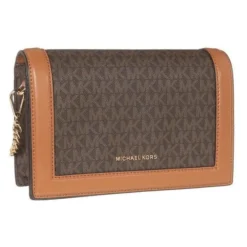 Michael Kors LG FULLFLP CHN XBODYMK SIG COATED TWILL SM 32F9GJ6C4B