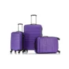 LITTLE MARCEL Set De 3 Valises 8801/3 New Trolley Rigide ABS - 4 Roues - 55-65-75 Cm - Violet