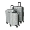 MANOUKIAN Set De 3 Valises 4 Roues Argent 3