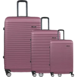 MANOUKIAN Set De 3 Valises 4 Roues Or Rose 3