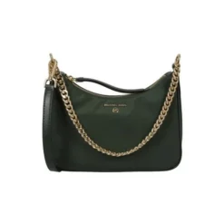 Michael Kors Sac A Bandouliere Jet Set En Gabardine De Nylon De Taille Moyenne Vert
