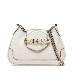 Michael Kors Sac A Main Hally Avec Bandouliere Chaîne Beige