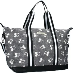 Disney MICKEY MOUSE Sac Shopping Shop Till You Drop Gris
