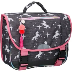 MILKY KISS Cartable Licorne Gris/Rose Enfant