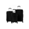 MURANO Set De 3 Valises 50/60/70 Cm Noir Mixte