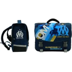 OLYMPIQUE DE MARSEILLE Cartable 41Cm 2 Compartiments + 1 Poche