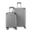 PIERRE CARDIN Ensemble De 2 Valises 55/75cm Avec 8 Roues Argent