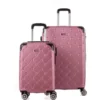 PIERRE CARDIN Ensemble De 2 Valises 55/75cm Avec 8 Roues Or Rose