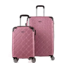 PIERRE CARDIN Ensemble De 2 Valises 55/75cm Avec 8 Roues Or Rose