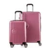 PIERRE CARDIN Set De 2 Valises 55/75cm Avec 8 Roues + 2 Organisateurs Rose