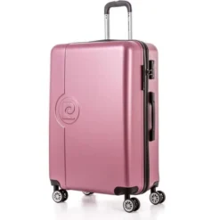 PIERRE CARDIN Valise Grande Taille 75cm Avec 8 Roues + Organisateur Or Rose