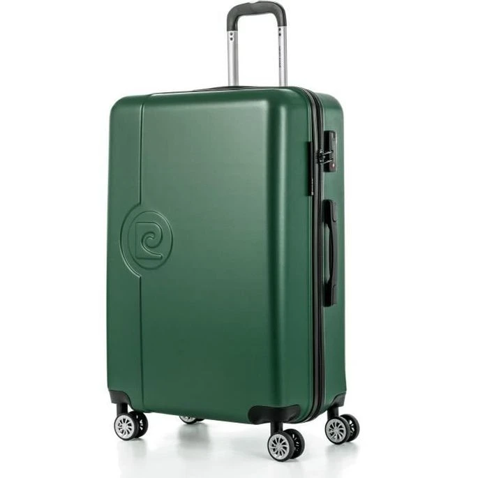 PIERRE CARDIN Valise Grande Taille 75cm Avec 8 Roues + Organisateur Vert