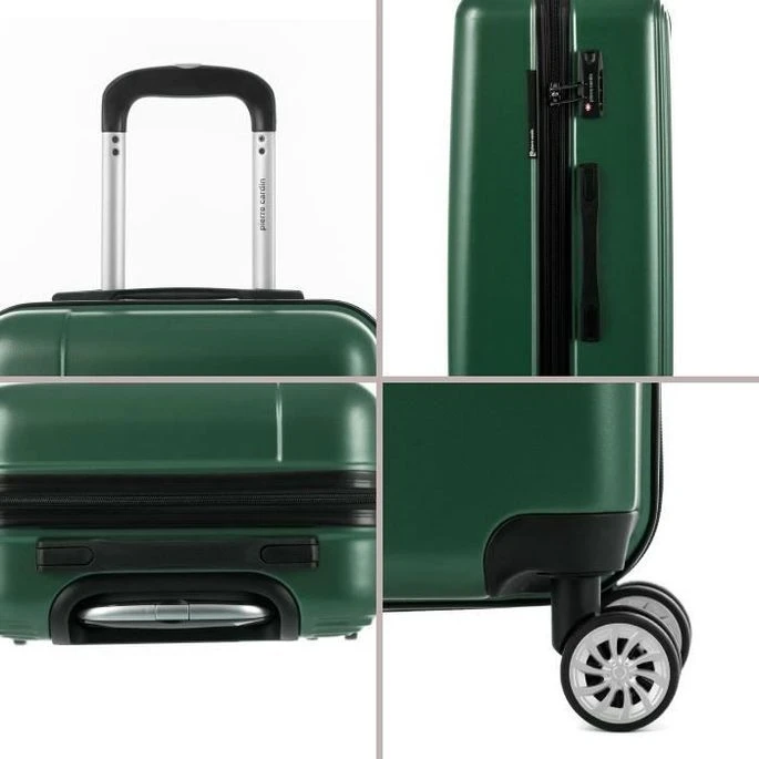 PIERRE CARDIN Valise Grande Taille 75cm Avec 8 Roues + Organisateur Vert – Image 3